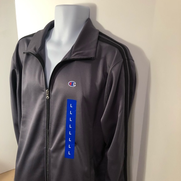 Champion Authentic Men's Full Zip Track Jacket Grey 1244042 size Large - Picture 11 of 12